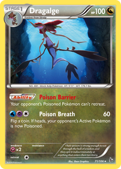 Pokemon Flashfire Dragalge - 71