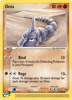 Pokemon Sandstorm Onix - 71
