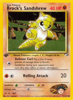 Pokemon Gym Heroes Brock's Sandshrew - 71