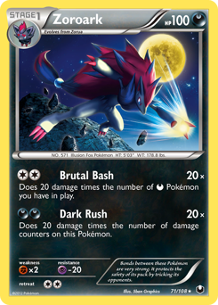 Pokemon Dark Explorers Zoroark - 71