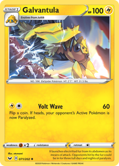 Pokemon Sword & Shield Galvantula - 71