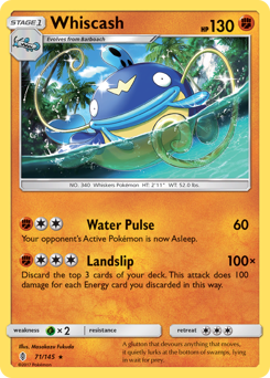 Pokemon Guardians Rising Whiscash - 71