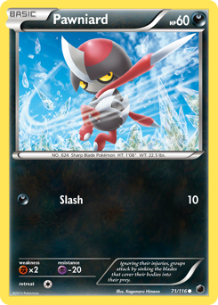 Pokemon Plasma Freeze Pawniard - 71
