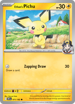 Pokemon Destined Rivals Ethan's Pichu - 71