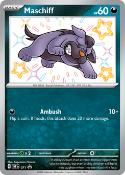 Pokemon Scarlet & Violet Black Star Promos Maschiff - 71