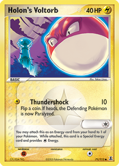 Pokemon Delta Species Holon's Voltorb - 71