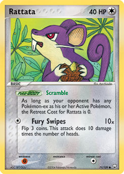 Pokemon Team Rocket Returns Rattata - 71