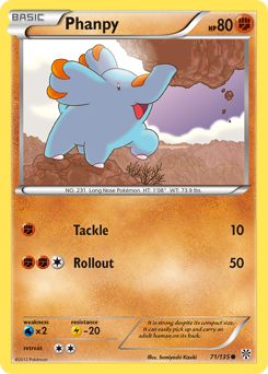 Pokemon Plasma Storm Phanpy - 71