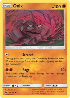 Pokemon Celestial Storm Onix - 71