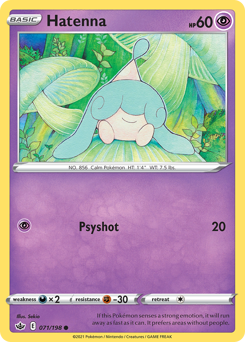 Pokemon Chilling Reign Hatenna - 71