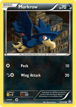 Pokemon Dragons Exalted Murkrow - 72