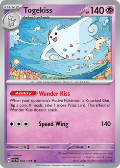 Pokemon Surging Sparks Togekiss - 72