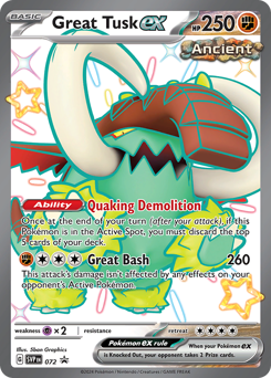 Pokemon Scarlet & Violet Black Star Promos Great Tusk ex - 72