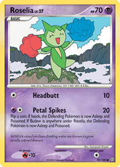 Pokemon Stormfront Roselia - 72