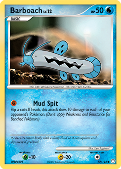Pokemon Mysterious Treasures Barboach - 72