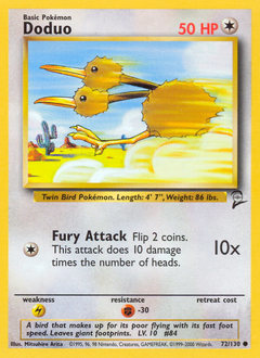 Pokemon Base Set 2 Doduo - 72
