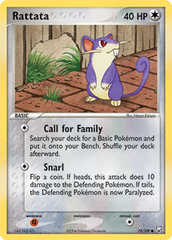 Pokemon Team Rocket Returns Rattata - 72
