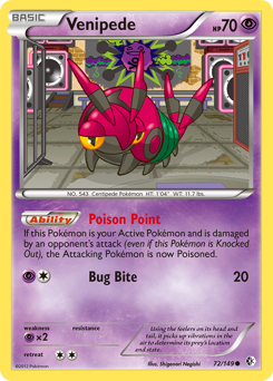 Pokemon Boundaries Crossed Venipede - 72