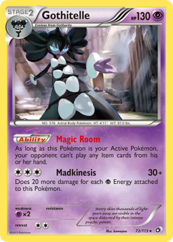 Pokemon Legendary Treasures Gothitelle - 72