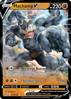 Pokemon Astral Radiance Machamp V - 72