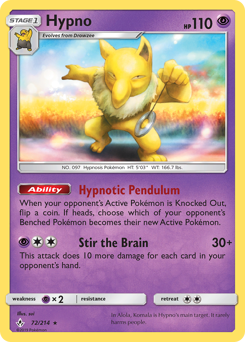 Pokemon Unbroken Bonds Hypno - 72