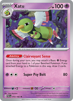 Pokemon Paradox Rift Xatu - 72