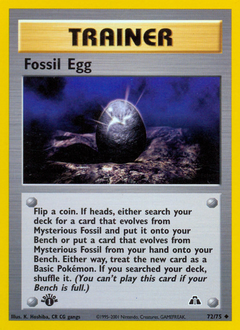 Pokemon Neo Discovery Fossil Egg - 72
