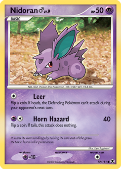 Pokemon Rising Rivals Nidoran ♂ - 72