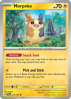 Pokemon Twilight Masquerade Morpeko - 72