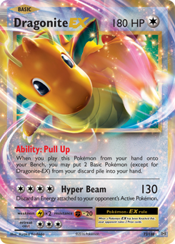 Pokemon Evolutions Dragonite-EX - 72