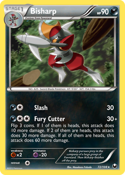 Pokemon Dark Explorers Bisharp - 72