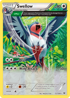 Pokemon Roaring Skies Swellow - 72