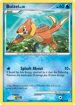 Pokemon Diamond & Pearl Buizel - 72