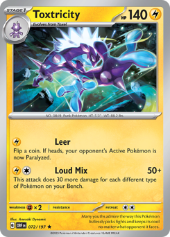 Pokemon Obsidian Flames Toxtricity - 72