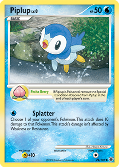 Pokemon Majestic Dawn Piplup - 72