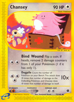 Pokemon Expedition Base Set Chansey - 72