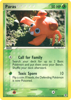 Pokemon FireRed & LeafGreen Paras - 72