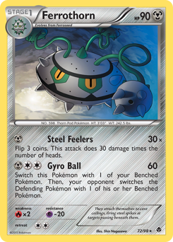 Pokemon Emerging Powers Ferrothorn - 72