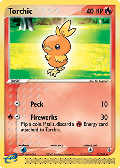 Pokemon Ruby & Sapphire Torchic - 73