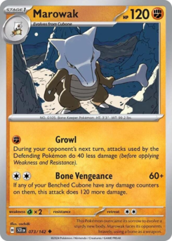 Pokemon Stellar Crown Marowak - 73