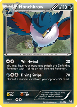Pokemon Dragons Exalted Honchkrow - 73