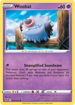 Pokemon Vivid Voltage Woobat - 73