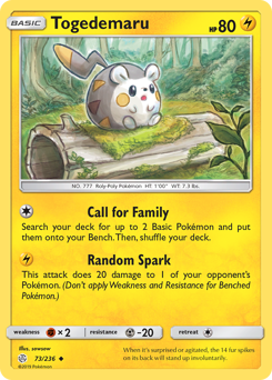 Pokemon Cosmic Eclipse Togedemaru - 73