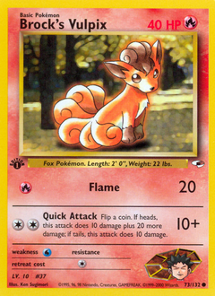 Pokemon Gym Heroes Brock's Vulpix - 73