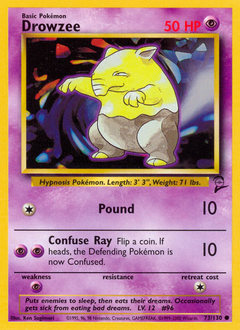 Pokemon Base Set 2 Drowzee - 73