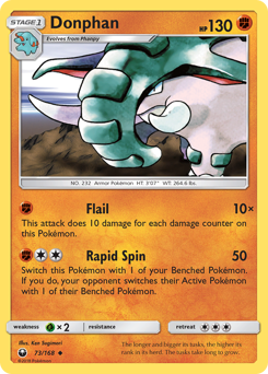 Pokemon Celestial Storm Donphan - 73