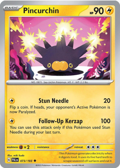 Pokemon Paldea Evolved Pincurchin - 73