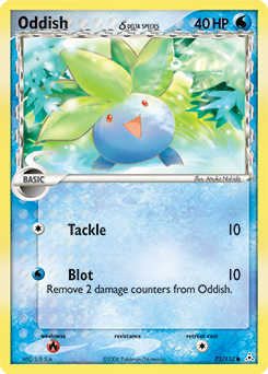 Pokemon Holon Phantoms Oddish δ - 73