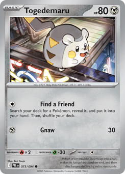 Pokemon Phantasmal Flames Togedemaru - 73