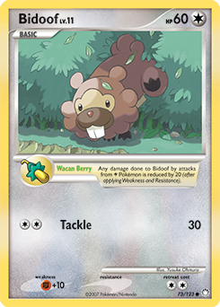 Pokemon Mysterious Treasures Bidoof - 73